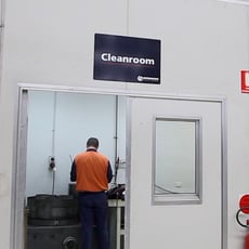 Danfoss repair centre clean room